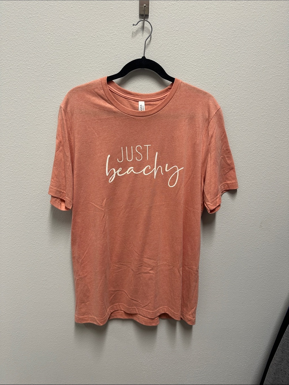 Just Beachy Graphic Tee from Pink Lily - Dusty Coral - size XL